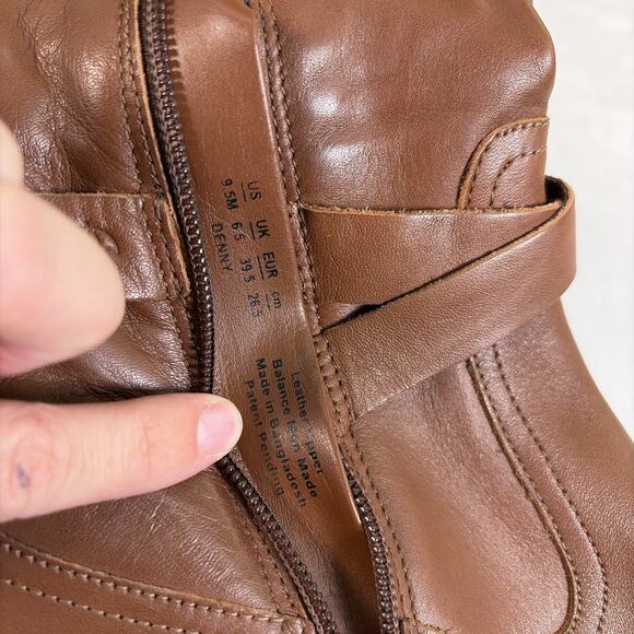 NWOT Naturalizer Denny Over-The-Knee Womens 9.5M Brown Leather Boot Bnfts Chrty - Picture 16 of 16